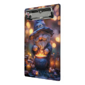 Glimlachende Gnoom Roerende Magische Pot Mini Klembord (Angled2)