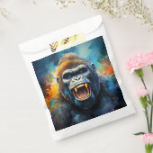 Glimlachende gorilla bedankzakje (Gezegeld)