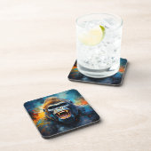 Glimlachende gorilla bier onderzetter (Rechterzijde)