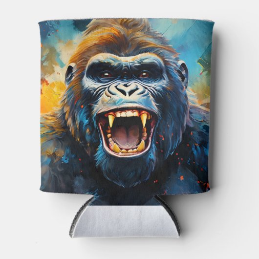 Glimlachende gorilla blikjeskoeler (Voorkant)