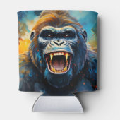 Glimlachende gorilla blikjeskoeler (Achterkant)