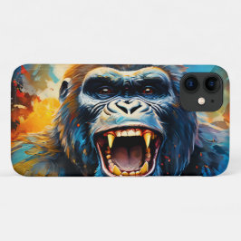 Glimlachende gorilla Case-Mate iPhone case