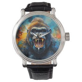 Glimlachende gorilla horloge