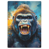 Glimlachende gorilla klembord (Achterkant)