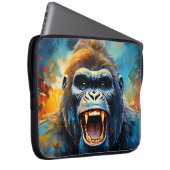 Glimlachende gorilla laptop sleeve (Voorkant Rechts)