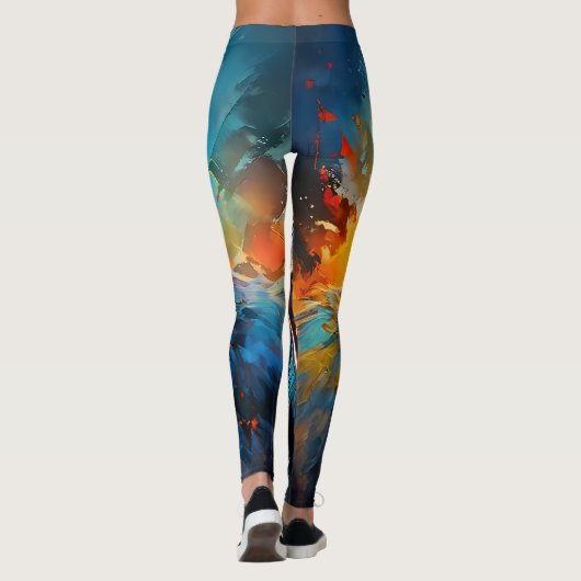 Glimlachende gorilla leggings (Achterkant)