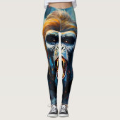 Glimlachende gorilla leggings (Voorkant)
