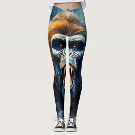 Glimlachende gorilla leggings