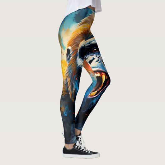 Glimlachende gorilla leggings (Rechts)