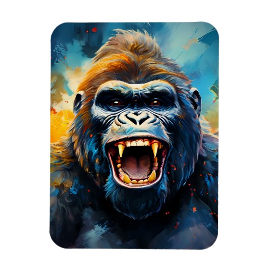 Glimlachende gorilla magneet (Verticaal)