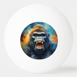 Glimlachende gorilla pingpongbal