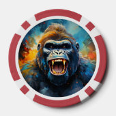Glimlachende gorilla poker chips (Achterkant)