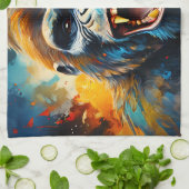 Glimlachende gorilla theedoek (Gevouwen)