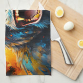 Glimlachende gorilla theedoek (Quarter Fold)