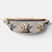 Glimlachende Gouden Draak Heuptasje (Liggend)