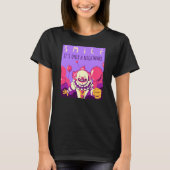 Glimlachende griezelige clown nachtmerrie Hallowee T-shirt (Voorkant)