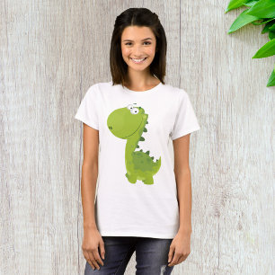 Glimlachende Groene Dino T-shirt