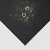 Glimlachende groene ogen kat tissuepapier (Detail)