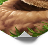 Glimlachende Groundhog Emerging Poster (Hoek)