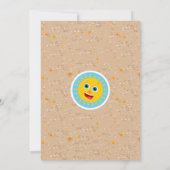 Glimlachende haai onder het zee boy Verjaardagsfee Bedankkaart (Achterkant)