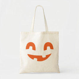 Glimlachende Halloween pompoen gezicht Tote Bag