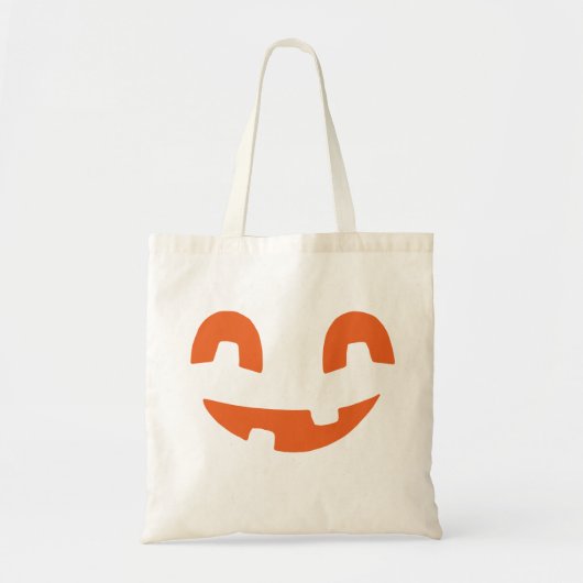 Glimlachende Halloween pompoen gezicht Tote Bag (Voorkant)