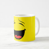 Glimlachende Happy Face Emoji Koffiemok (Voorkant rechts)