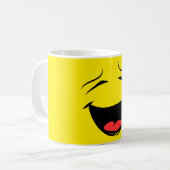 Glimlachende Happy Face Emoji Koffiemok (Voorkant links)