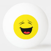 Glimlachende Happy Face Emoji Pingpongbal (Voorkant)