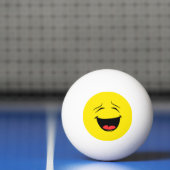 Glimlachende Happy Face Emoji Pingpongbal (Net)