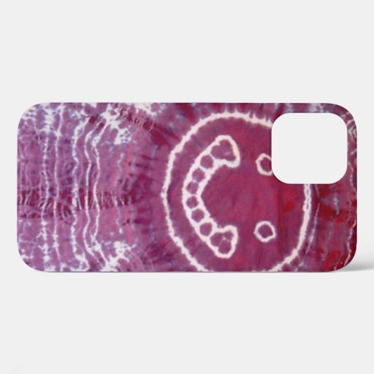 Glimlachende Happy Face Tie Dye PhatDyes Case-Mate iPhone Case (Achterkant (horizontaal))