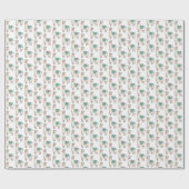 Glimlachende Happy Llama Alpaca cartoon Animal Dra Cadeaupapier (Vlak)