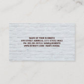 Glimlachende honden | bakstenen muur visitekaartje (Achterkant)