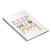 Glimlachende Inspirerend quote Notitieboek (Rechterzijde)