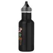 Glimlachende Inspirerend quote Waterfles (Rechts)