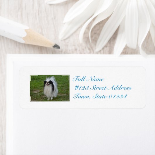 Glimlachende Japanse kin Etiket (Insitu)