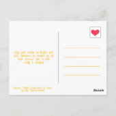 Glimlachende kat gelukkig zomer denken aan u briefkaart (Achterkant)