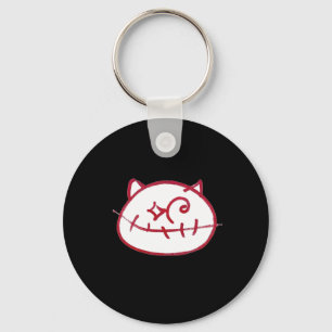 Glimlachende Kat Kat Lover Mama Papa De Kat Dame Sleutelhanger
