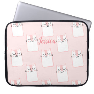 Glimlachende Kat Laptop Sleeve