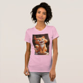 Glimlachende kat! t-shirt (Voorkant volledig)