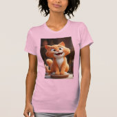 Glimlachende kat! t-shirt (Voorkant)