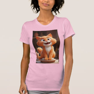 Glimlachende kat! t-shirt