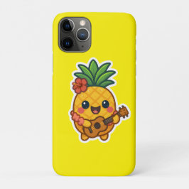 Glimlachende Kawaii Ananas – Tropisch Case-Mate iPhone Case