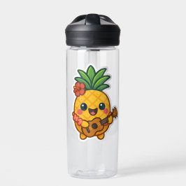 Glimlachende Kawaii Ananas – Tropisch Waterfles