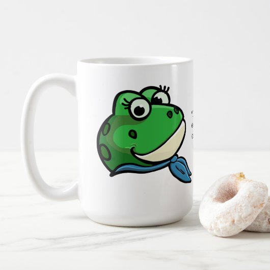 Glimlachende Kikker Koffiemok (Met donut)