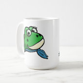 Glimlachende Kikker Koffiemok (Voorkant links)