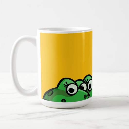 Glimlachende Kikkers Koffiemok (Links)