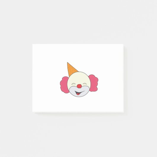 Glimlachende Kleine Clown Post-it® Notes (Voorkant)