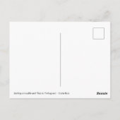 Glimlachende krokodil in Tortuguero - Costa Rica Briefkaart (Achterkant)