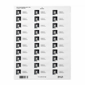 Glimlachende Lama Retouradreslabels Etiket (Full Sheet)